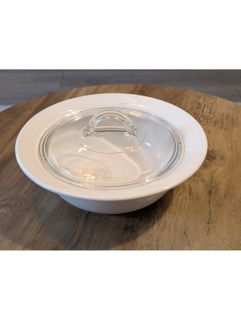 Corning Ware Casual Elegance L-21 1.25 Qt Casserole Glass & Snap-On Lids